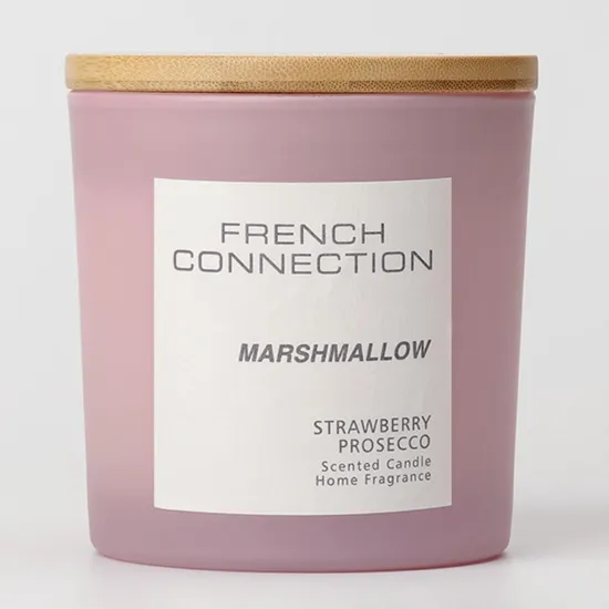 French Connection Pastel Collection Strawberry Prosecco Candle 331G