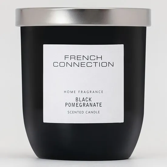 French Connection Black & White Collection Black Pomegranate Candle