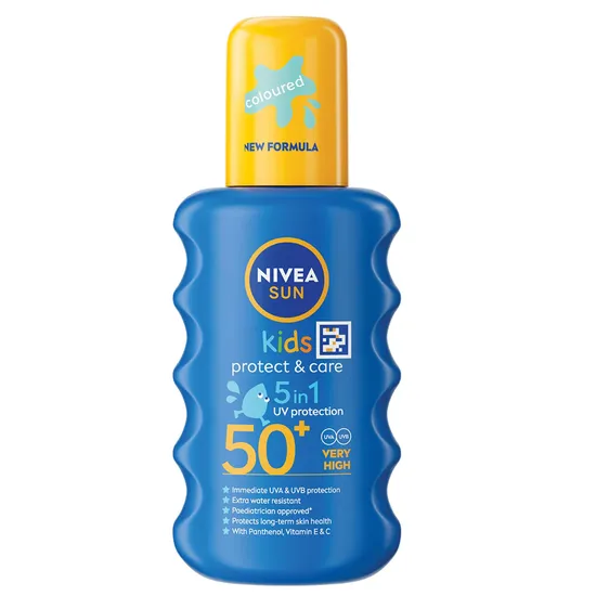 Nivea Sun Kids Protect & Care SPF 50+ Coloured Spray