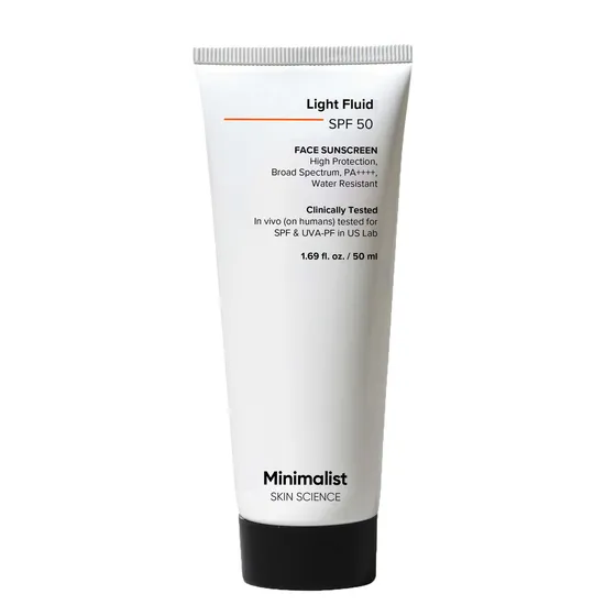 Minimalist Light Fluid SPF 50 Face Sunscreen