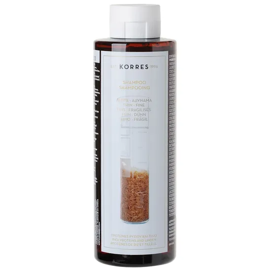 Korres Shampoo For Thin Or Fine Hair Rice Proteins & Linden