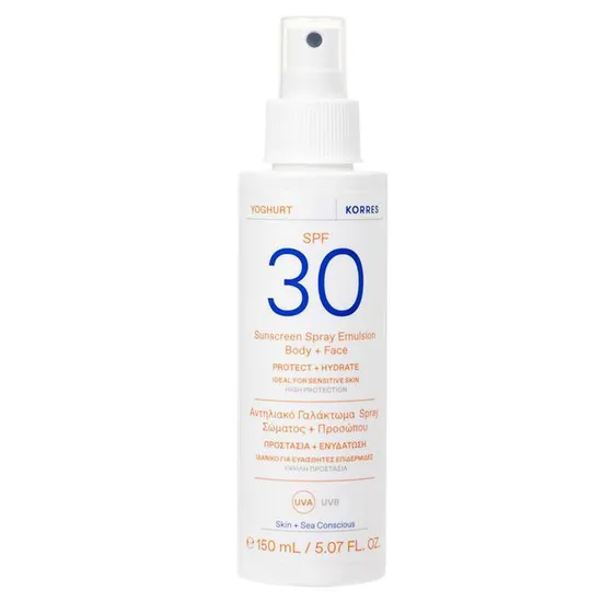 Korres Yoghurt Sun Spray Face & Body SPF 30