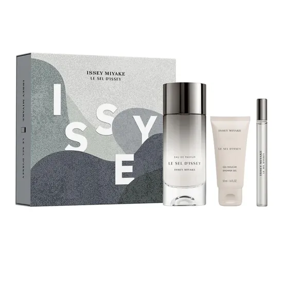 Issey Miyake Le Sel D'Issey Eau De Parfum Men's Aftershave Gift Set 100ml + 50ml Shower Gel + 10ml