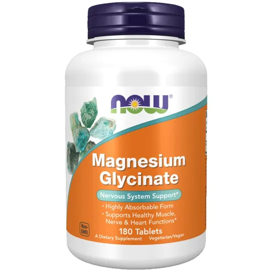 NOW Foods Magnesium Glycinate Tablets