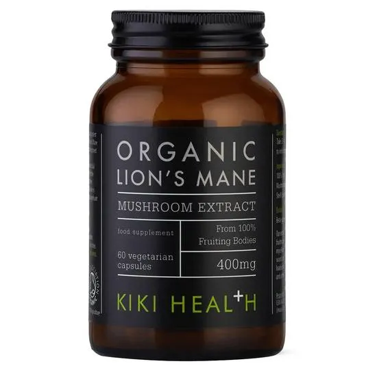 KIKI Health Organic Lion's Mane Mushroom Extract Vegicaps