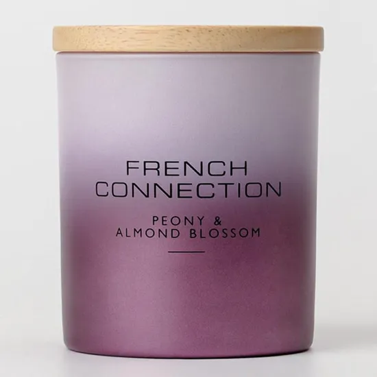 French Connection Metallic Collection Peony & Almond Blossom Candle