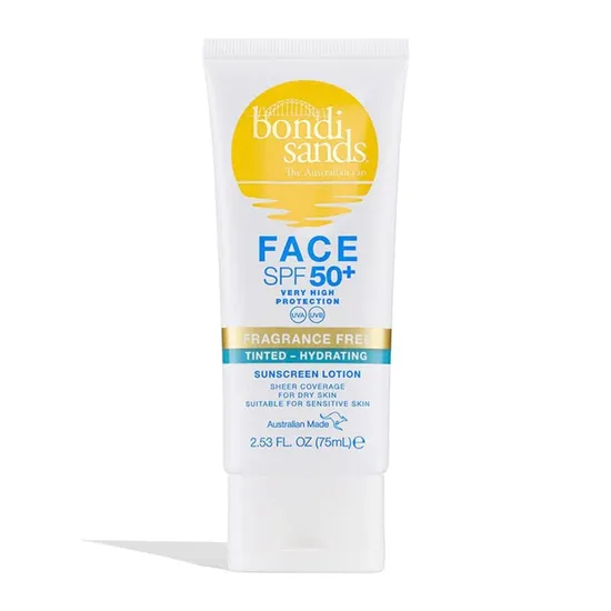 Bondi Sands SPF 50+ Fragrance Free Hydrating Tinted Face Lotion
