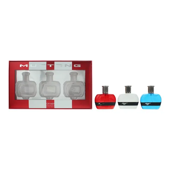 Mustang Red, White + Blue Eau De Toilette Gift Set
