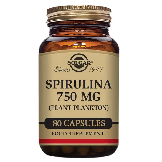 Solgar Specialty Spirulina 750mg Capsules