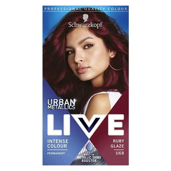 Schwarzkopf Live Urban Metallics Intense Permanent Colour U68 Ruby Glaze