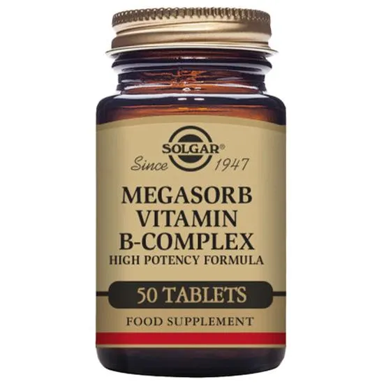 Solgar Megasorb Vitamin B-Complex High Potency Tablets