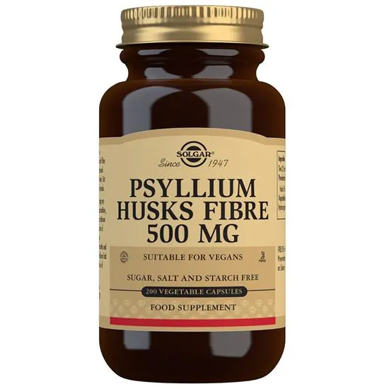 Solgar Psyllium Husks Fibre 500mg Vegetable Capsules