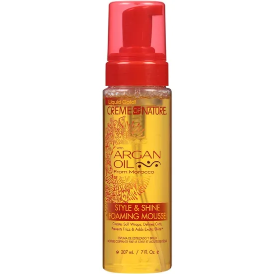 Creme Of Nature Argan Oil Style & Shine Foaming Mousse Define Curls