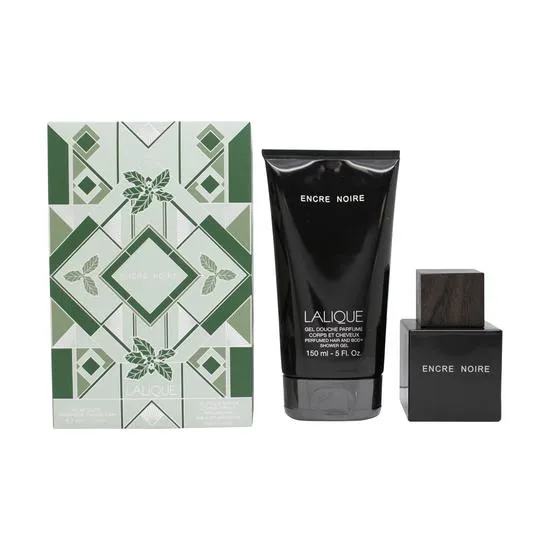 Lalique Encre Noire Gift Set 50ml Eau De Toilette + 150ml Shower Gel