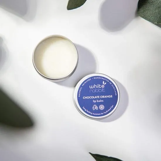 White Rabbit Skin Care Conditioning Chocolate Orange Lip Balm