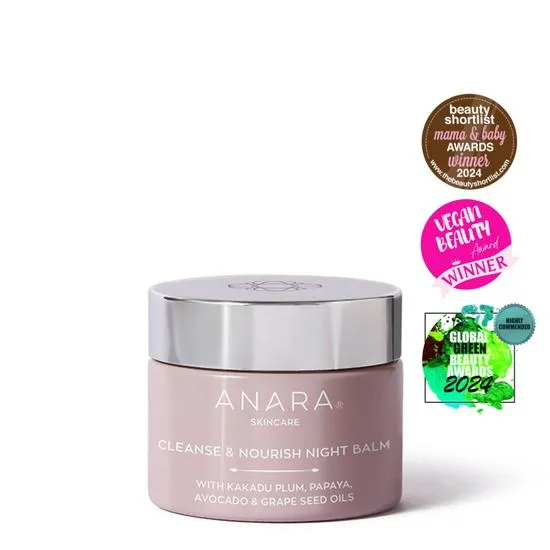 Anara Skincare Cleanse & Nourish Night Balm Melts, Renews, Replenishes