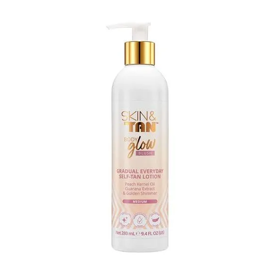 Skinny Tan Body Glow Blush Gradual Everyday Self Tan Lotion