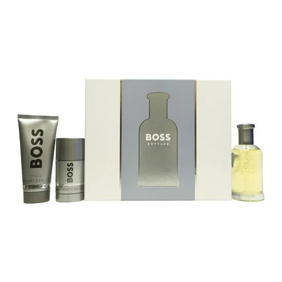 Hugo Boss Boss Bottled Gift Set 100ml Eau De Toilette + 100ml Shower Gel + 75g Deodorant Stick