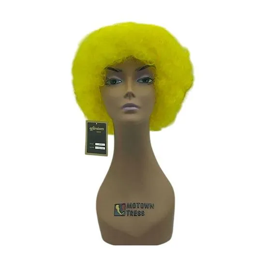 Hairaisers Halloween Costume Party Afro Wig 388a Yellow