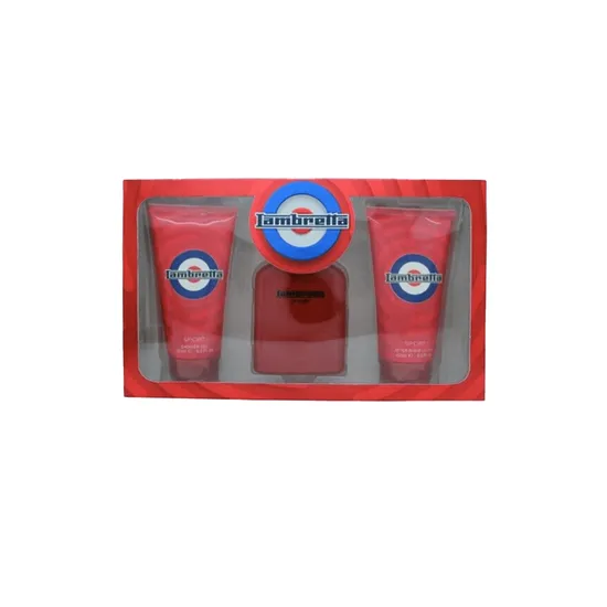 Lambretta Sport Gift Set 100ml Eau De Parfum + 150ml Shower Gel + 150ml Aftershave Lotion