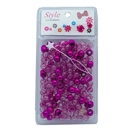 Beauty Collection Style Collection Hair Beads BD008 Pink