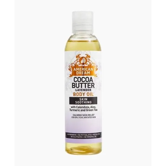 American Dream Cocoa Butter Lavender Skin Soothing Body Oil