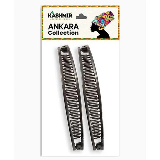 Kashmir Ankara Collection Banana Clips 2592 Black