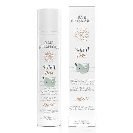 Baie Botanique Organic Mineral Sunscreen Baby & Children SPF 50