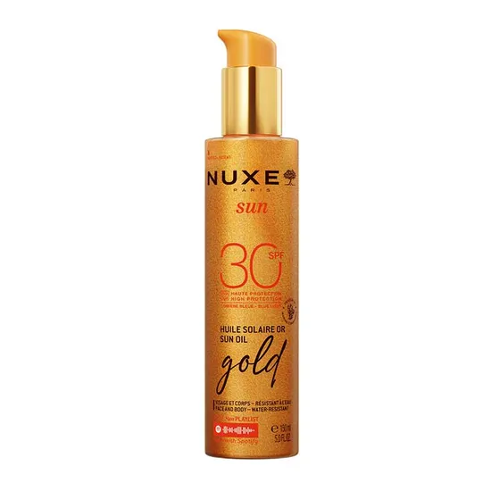 Nuxe Sun Oil Gold Shimmery High Protection SPF 30