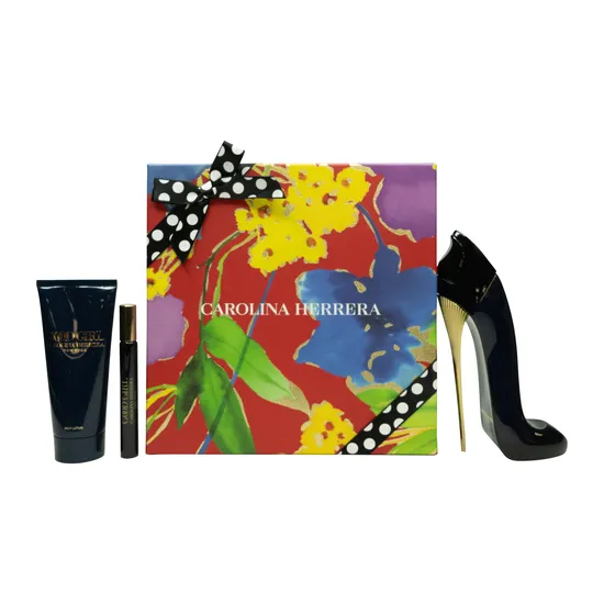 Carolina Herrera Good Girl Gift Set 80ml Eau De Parfum + 100ml Body Lotion + 10ml Eau De Parfum
