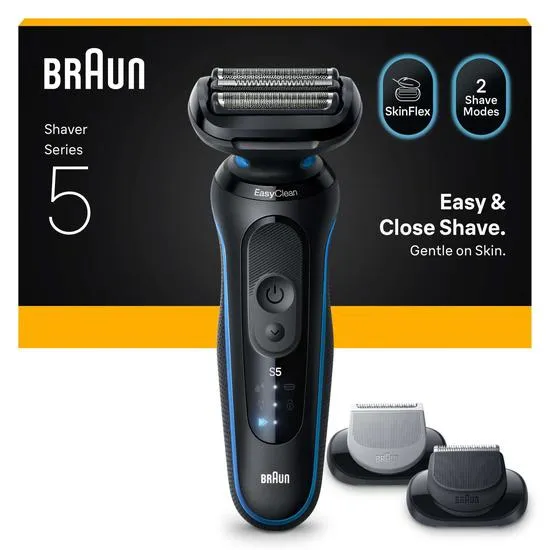 Braun Series 5 52-B1650S Blue Electric Shaver