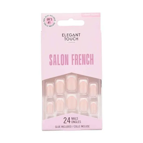 Elegant Touch Salon French 164 Sharp Square Nails