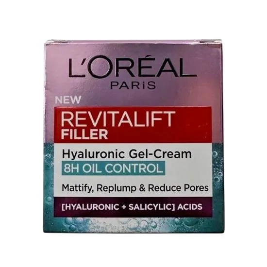L'Oreal Paris Revitalift Filler 8h Oil Control Hyaluronic Gel Cream