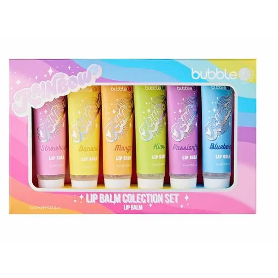 Bubble T Rainbow Lip Balm Collection Set