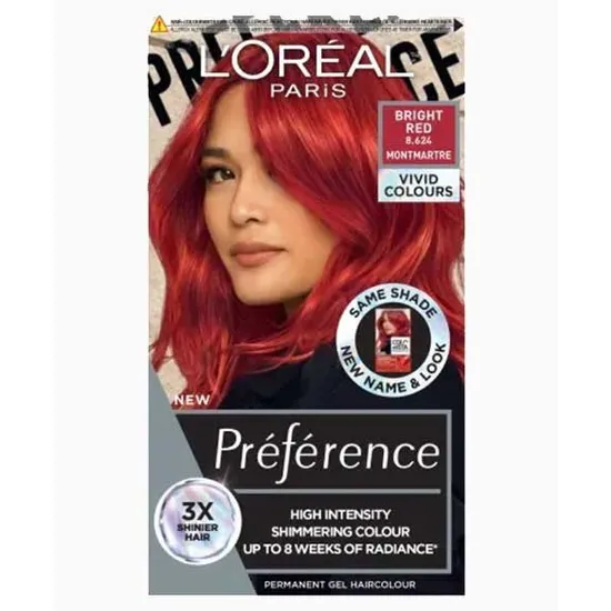 L'Oreal Paris Preference High Intensity Permanent Gel Hair Colour Bright Red