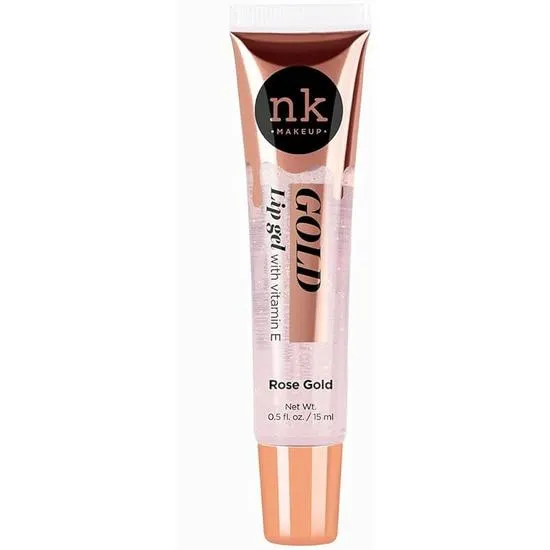 NICKA K NEWYORK NK Gold Lip Gel Vitamin E Rose Gold