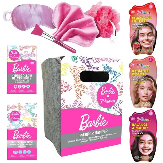 7th Heaven Barbie Pamper Hamper Moisturising & Fun Skin Care Gift Set