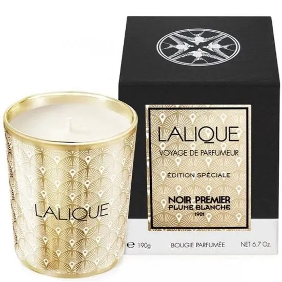 Lalique Noir Premier Plume Blanche Candle