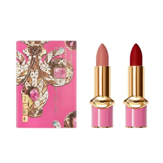 Pat Mcgrath Labs Opulence Mattetrance Divine Duo Lipsticks Pink Sapphire: Mattetrance Christy + Mattetrance Forbidden Love