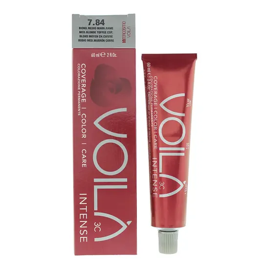 Intercosmo Voila 3c Intense 7.84 Medium Blonde Toffee Copper Hair Colour