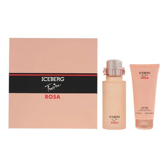 Iceberg Twice Rosa Gift Set 125ml Eau De Toilette + 100ml Body Lotion