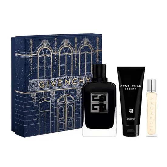 GIVENCHY Gentleman Society Extreme Men's Gift Set 100ml Eau De Parfum + 75ml Shower Gel + 12.5ml Eau De Parfum