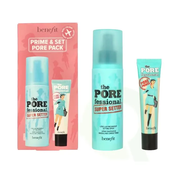 Benefit The Porefessional Primer Set 120ml Makeup Setting Spray + 22ml Pore Primer