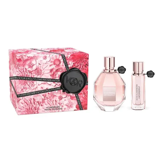 VIKTOR&ROLF Flowerbomb Eau De Parfum Women's Gift Set Spray 100ml With 20ml Eau De Parfum