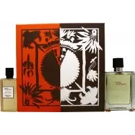 Hermès Terre D'Hermes Eau De Toilette Men's Gift Set Spray 100ml With Shower Gel 80ml
