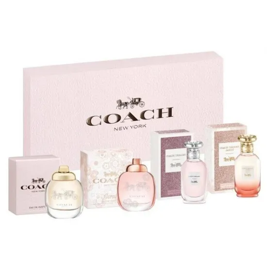 Coach 4pc Mini Set: 4.5ml Eau De Parfum + 4.5ml Edt + Floral Blush 4.5ml Eau De Parfum + Floral 4.5ml Eau De Parfum