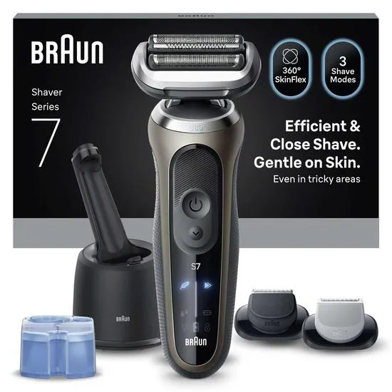 Braun Series 7 72-C7650cc Electric Shaver With SmartCare Centre