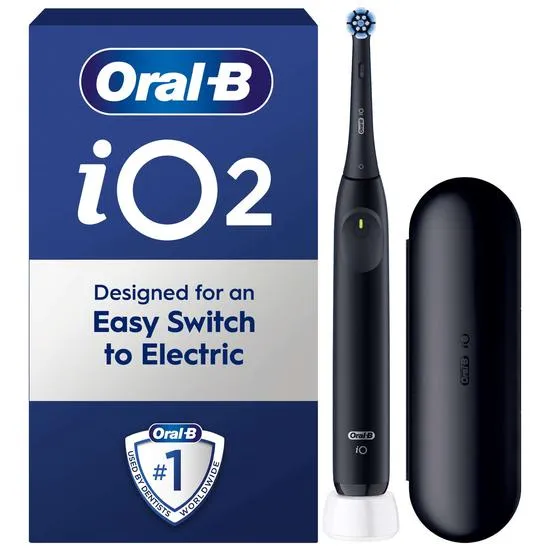 Oral B iO 2 Night Black Electric Toothbrush + Travel Case