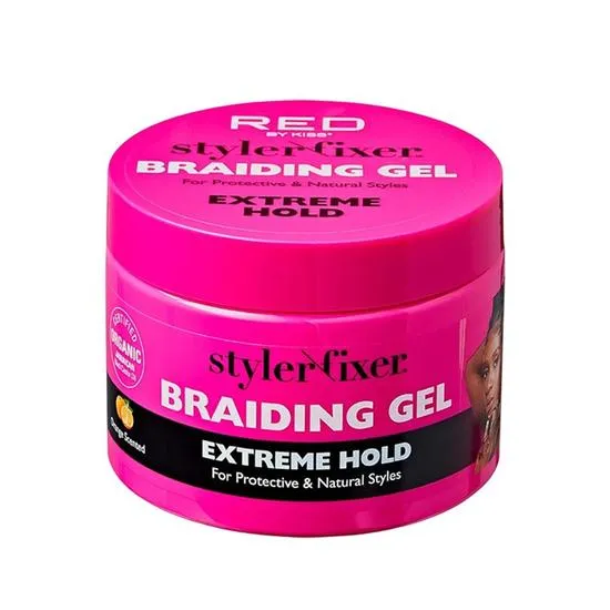 Kiss Orange Scented Styler Fixer Braiding Gel Extreme Hold