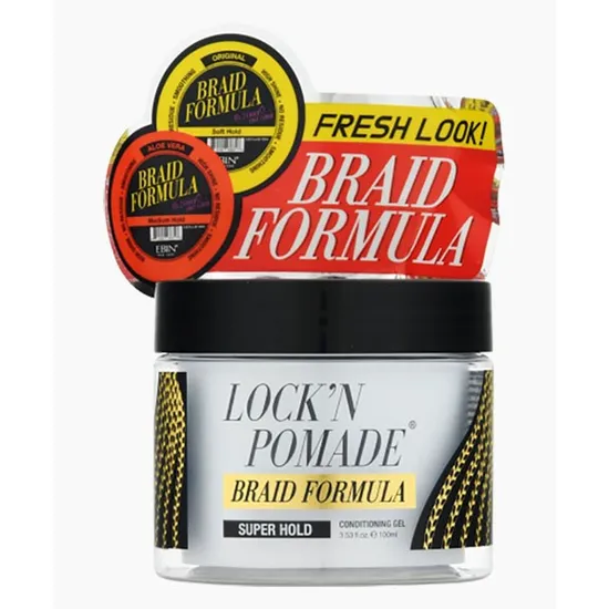 Ebin New York Lockin N Pomade Braid Formula Super Hold